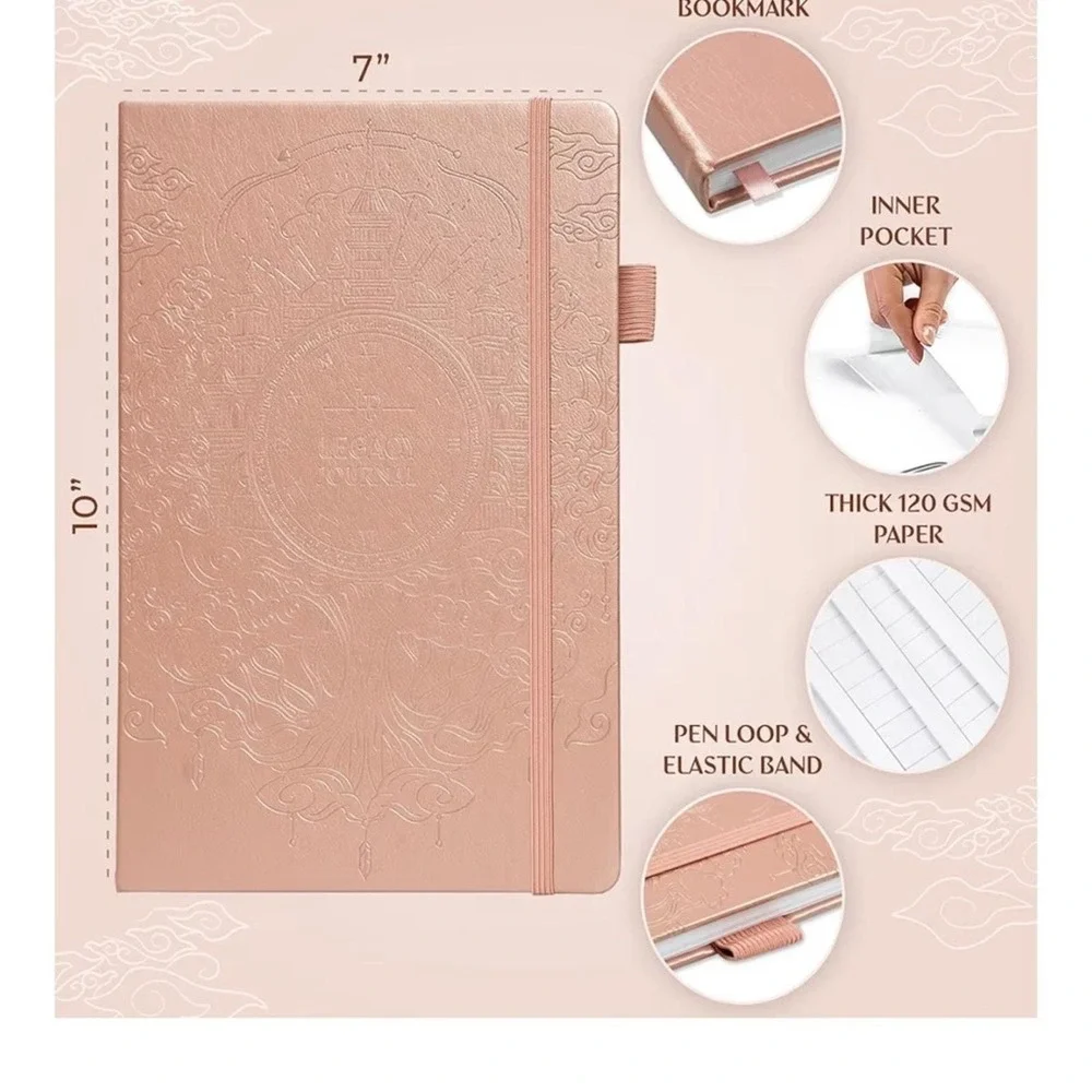 Legacy Memory Journal in Rose Pink